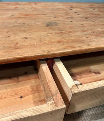 Rustic Large Painted Coffee Table