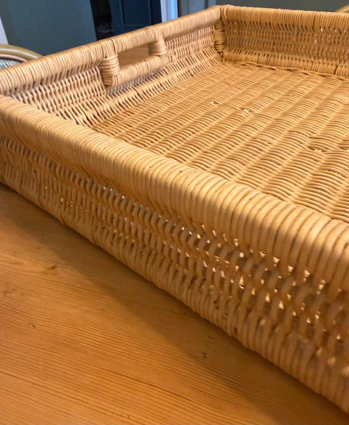 Large Wicker Tray