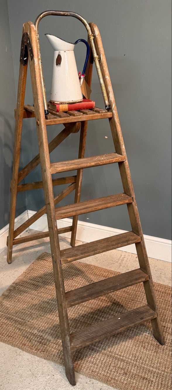 Rustic Vintage Wooden Step Ladder