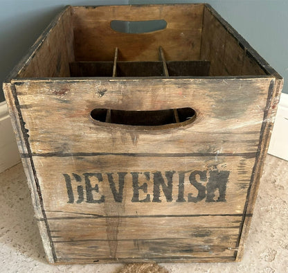 Vintage Wooden Box / Crate - Devenish