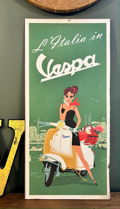 Vaspa Vintage Style Printed Poster mounted on ply.