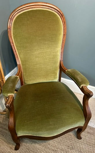 Antique Bedroom Chair - Victorian parlor chair.