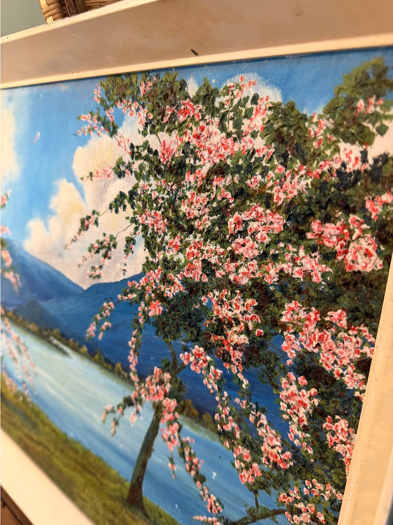 Framed Original Acrylic Painting of Blossom