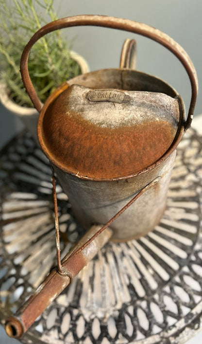 Vintage Rusty Galvanised Watering Can