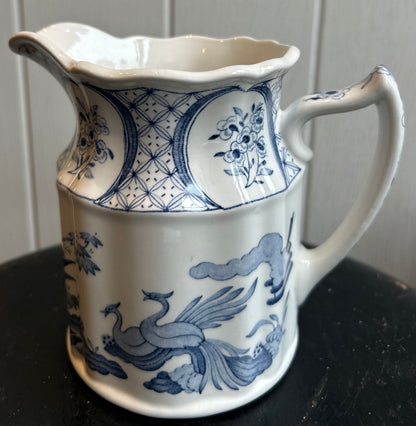 Victorian Old Chelsea Blue and White Jug