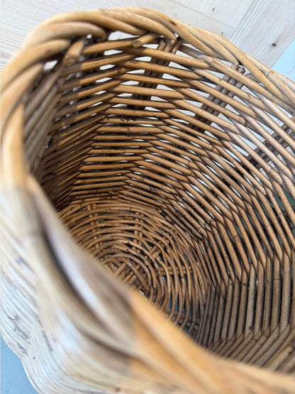Vintage Wicker Basket Planter