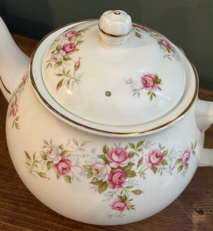 Pretty Pink Floral -Duchess June Bouquet Tea Pot - Bone China
