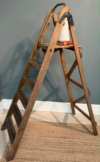 Rustic Vintage Wooden Step Ladder