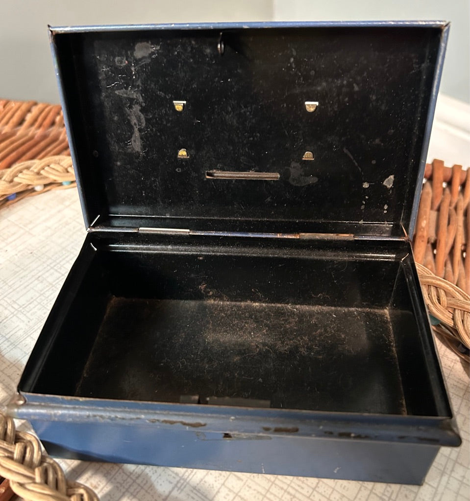 Vintage Tin Cash Box