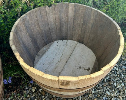 Pair of Vintage Large Wooden Barrels
