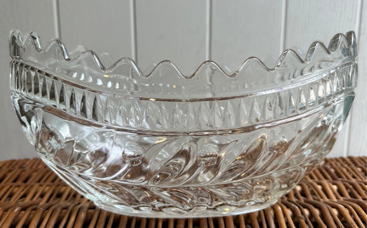 Vintage Glass Mantel Bowl