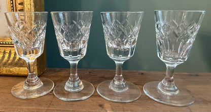 Set of 4 Vintage Sherry / Port Glasses