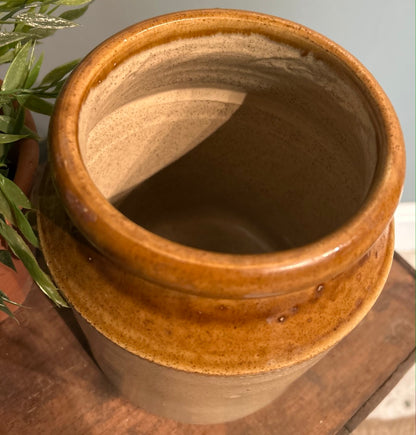 Vintage Earthenware Jar - Antique Vessel Vase
