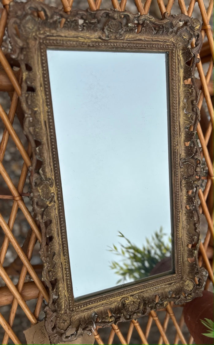 Antique Guilt Rectangular Gold Mirror