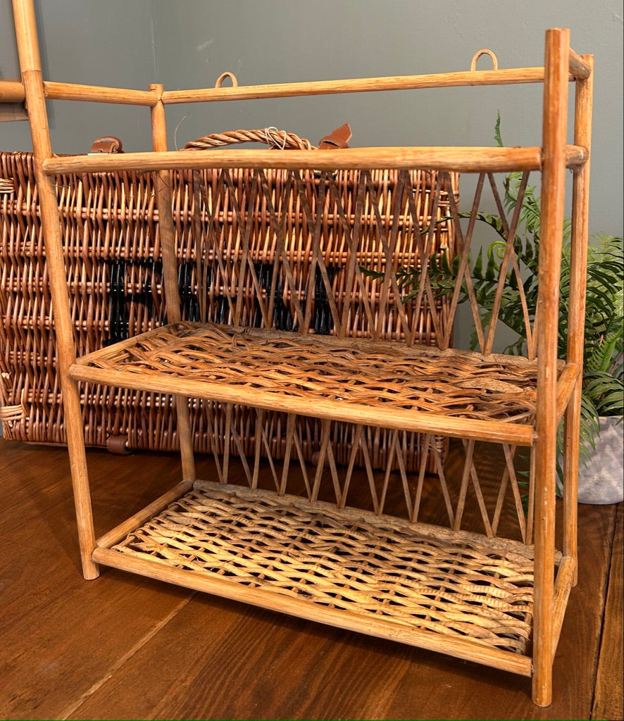 Vintage Bamboo Shelves