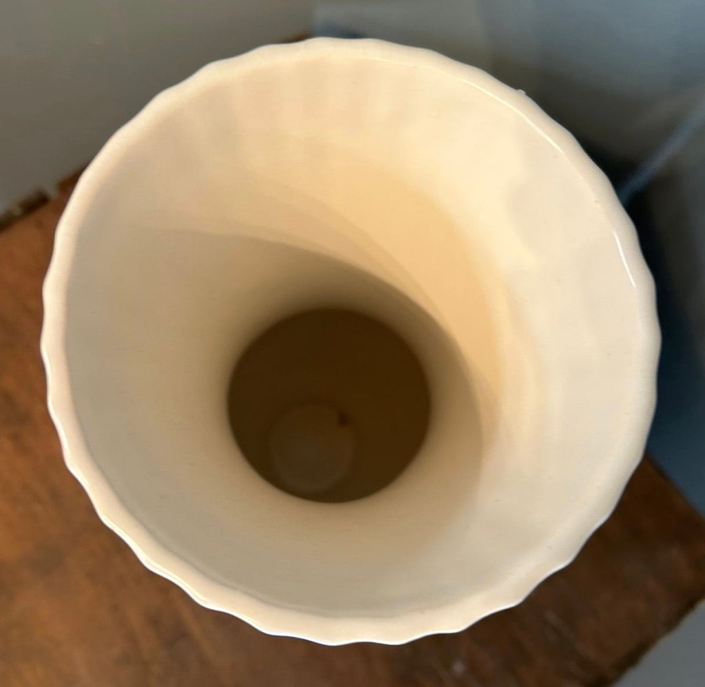 Vintage Dartmouth Pottery White Vase