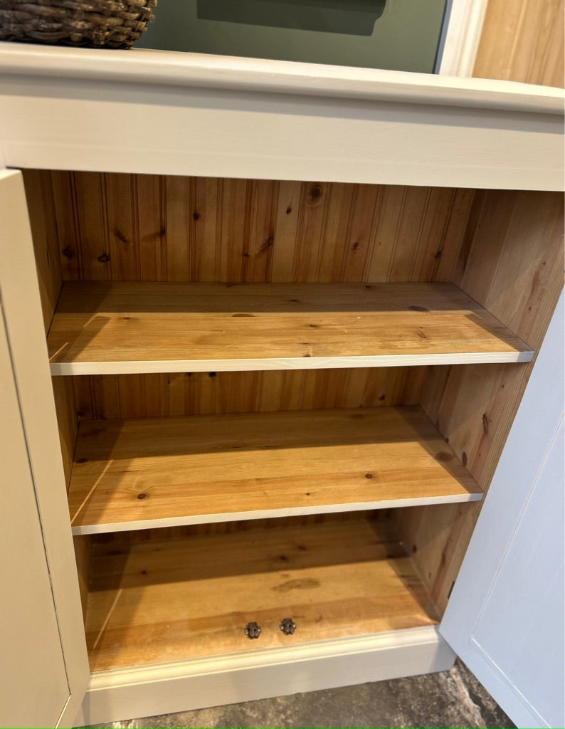 Painted Pine Cupboard with Shelving