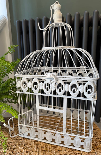Vintage Style Shabby Bird Cage - Perfect for hanging a plant