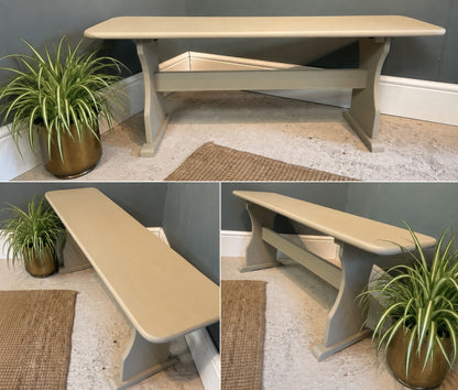 Rustic Pine Painted Bench