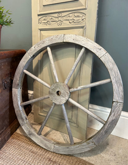 Vintage Rustic Wooden Reclaimed Wheel