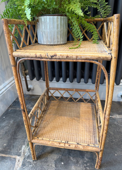 Vintage Tiger Bamboo Side Table