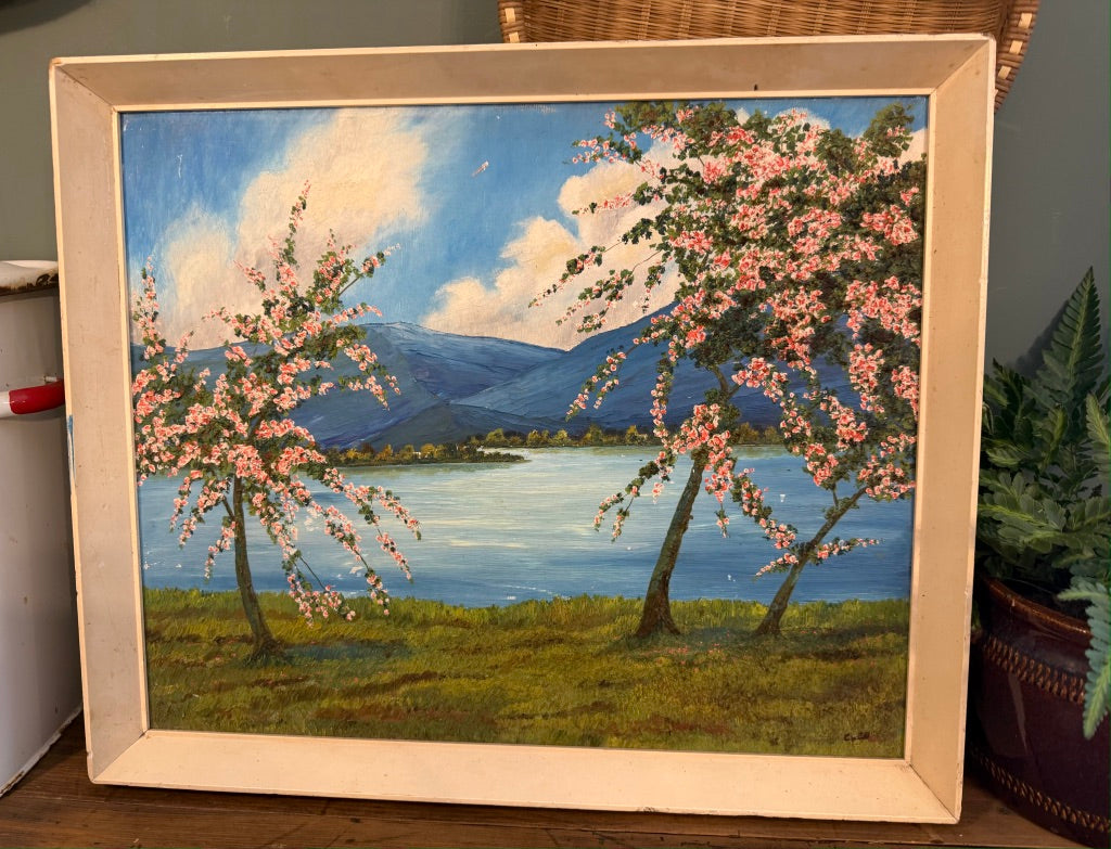 Framed Original Acrylic Painting of Blossom