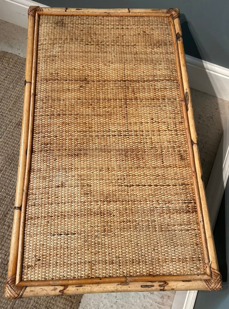 Vintage Bamboo Coffee Table