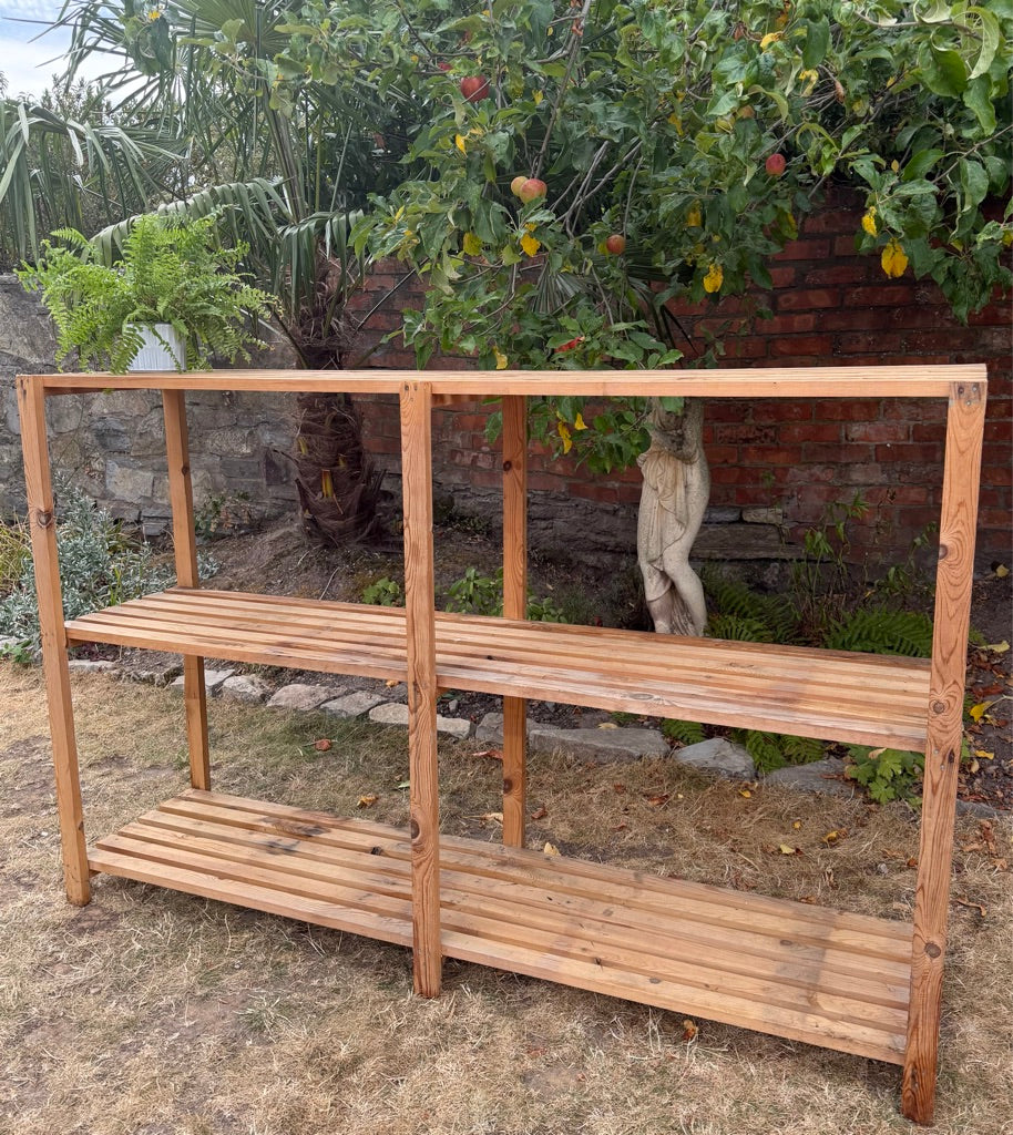 Large Wooden Storage Shelves