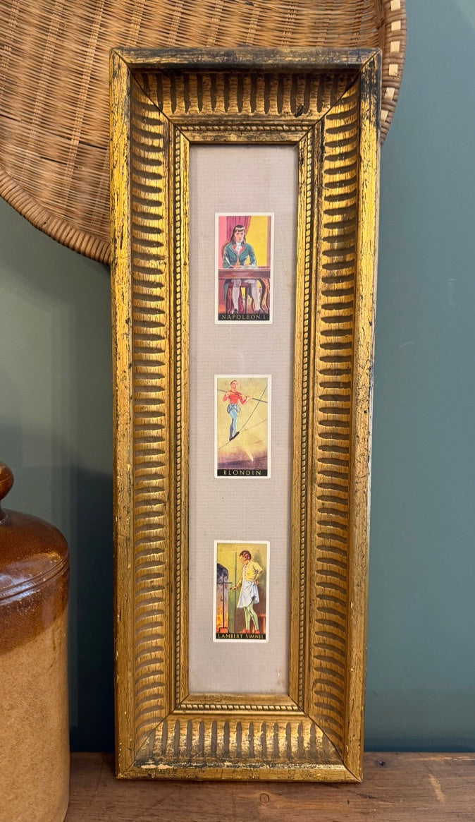 Vintage Gold Framed Cigarette Cards