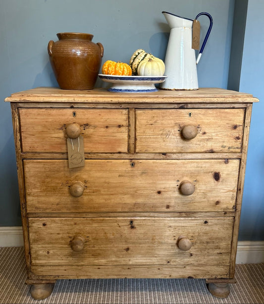 Antique Pine Chest of Drawers
