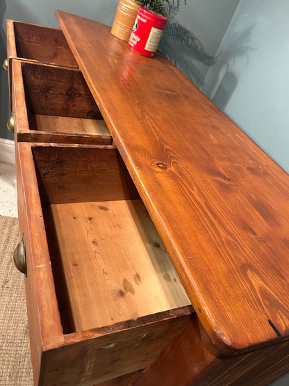 Antique Pine Kitchen Sideboard