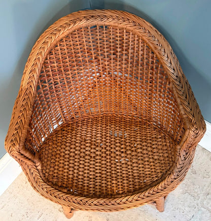 Vintage Wicker Childs Chair