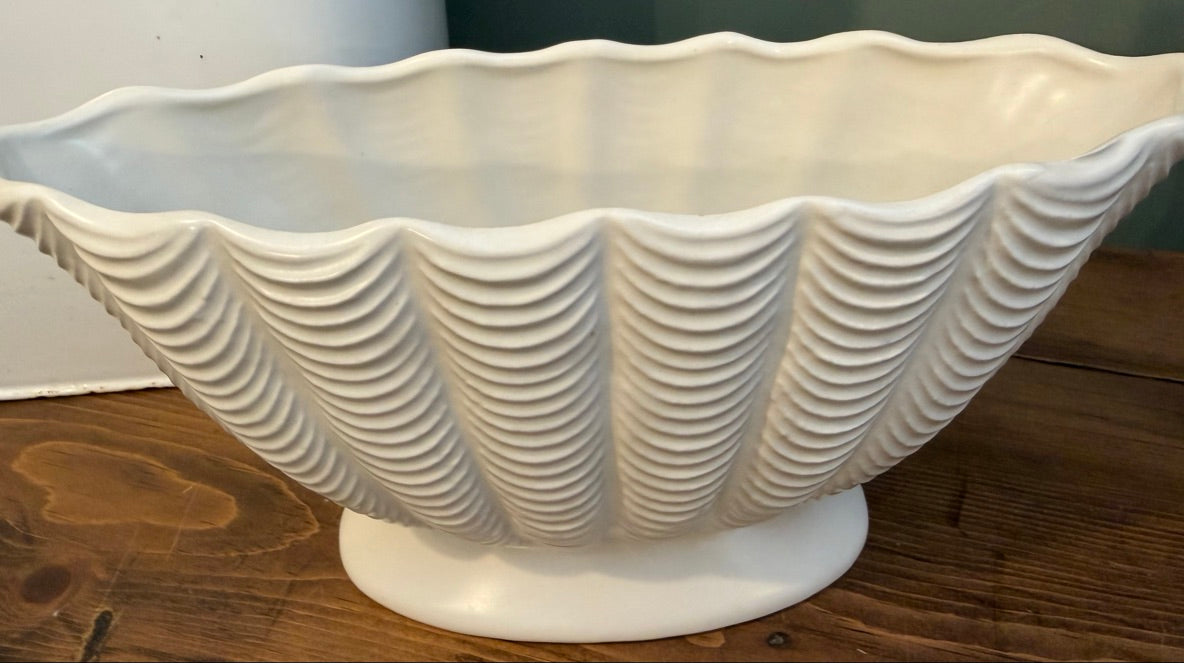 Vintage Dartmouth Pottery White Mantel Vase