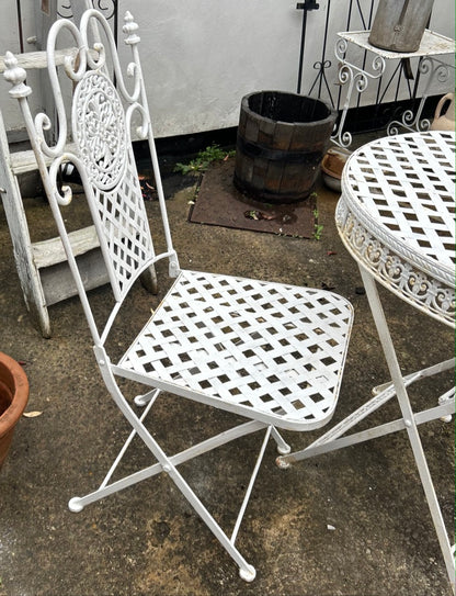 Vintage White Garden Bistro Set