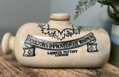 Antique Ceramic Pottery Antique Foot Warmer - by Doultons