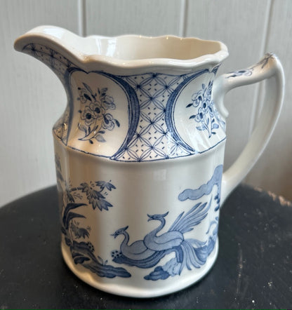 Victorian Old Chelsea Blue and White Jug