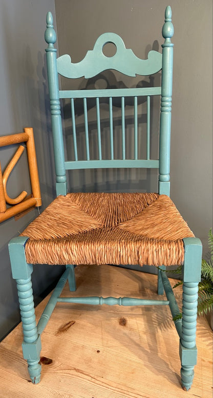 Vintage Turquoise Bedroom Chair