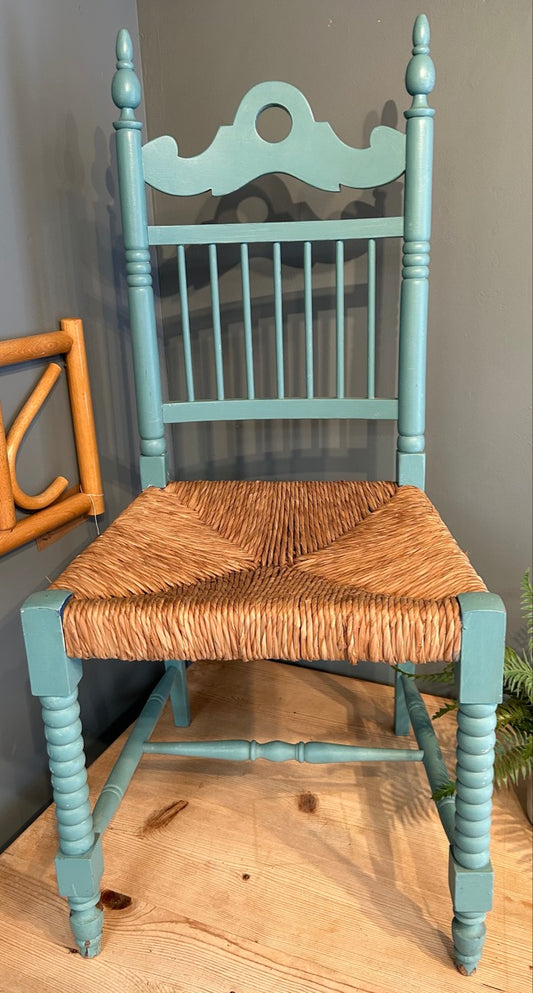 Vintage Turquoise Bedroom Chair