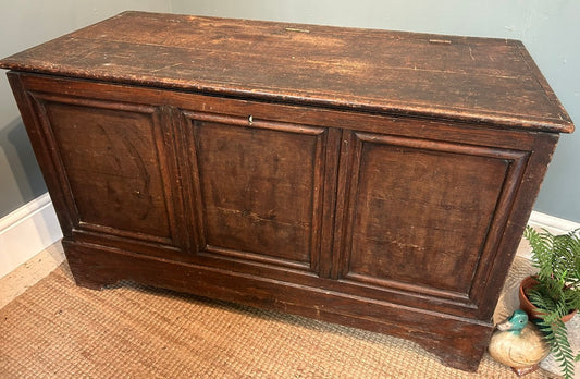 19th Century Antique Oak Coffer