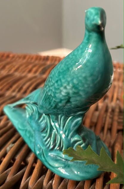 Antique Turquoise Pheasant Ornament