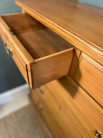 Large Antique Satinwood Chest of Drawers
