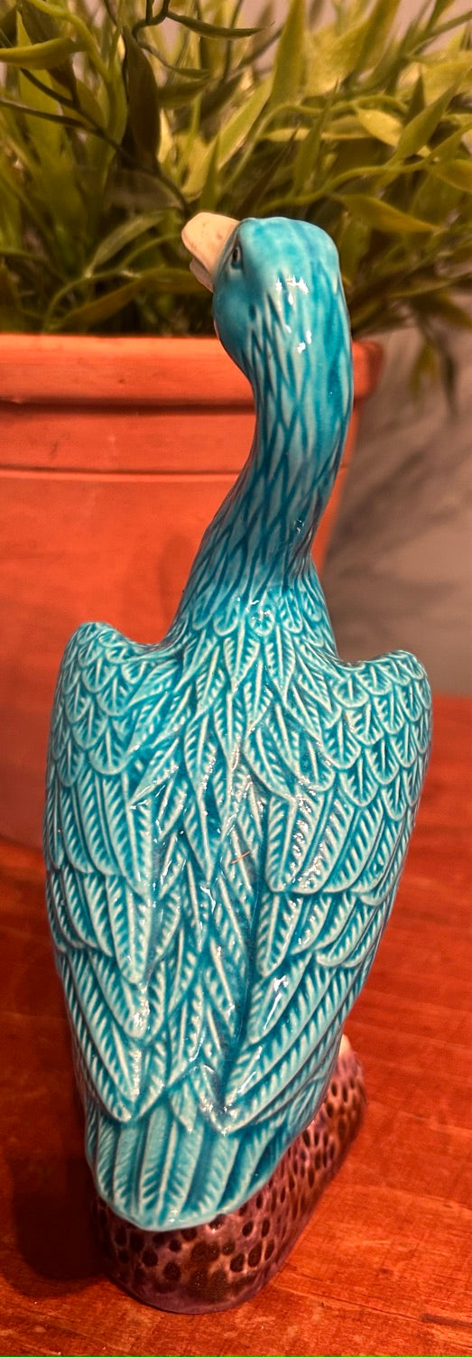 Antique Turquoise Duck Ornament - Chinese