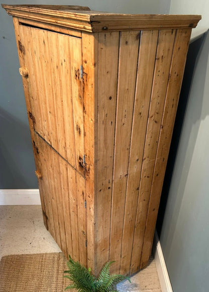 Antique Pine Timber Clad Larder Storage Cupboard
