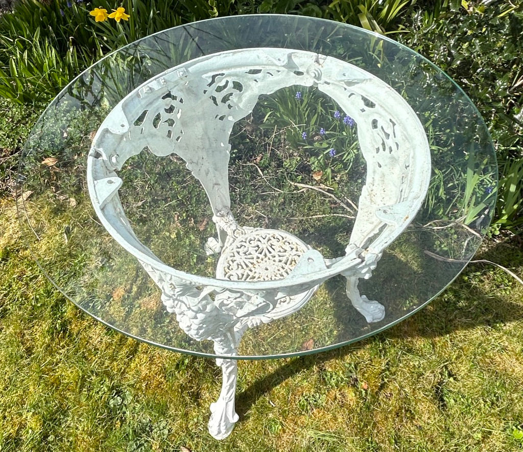 Antique Cast Iron Garden Table