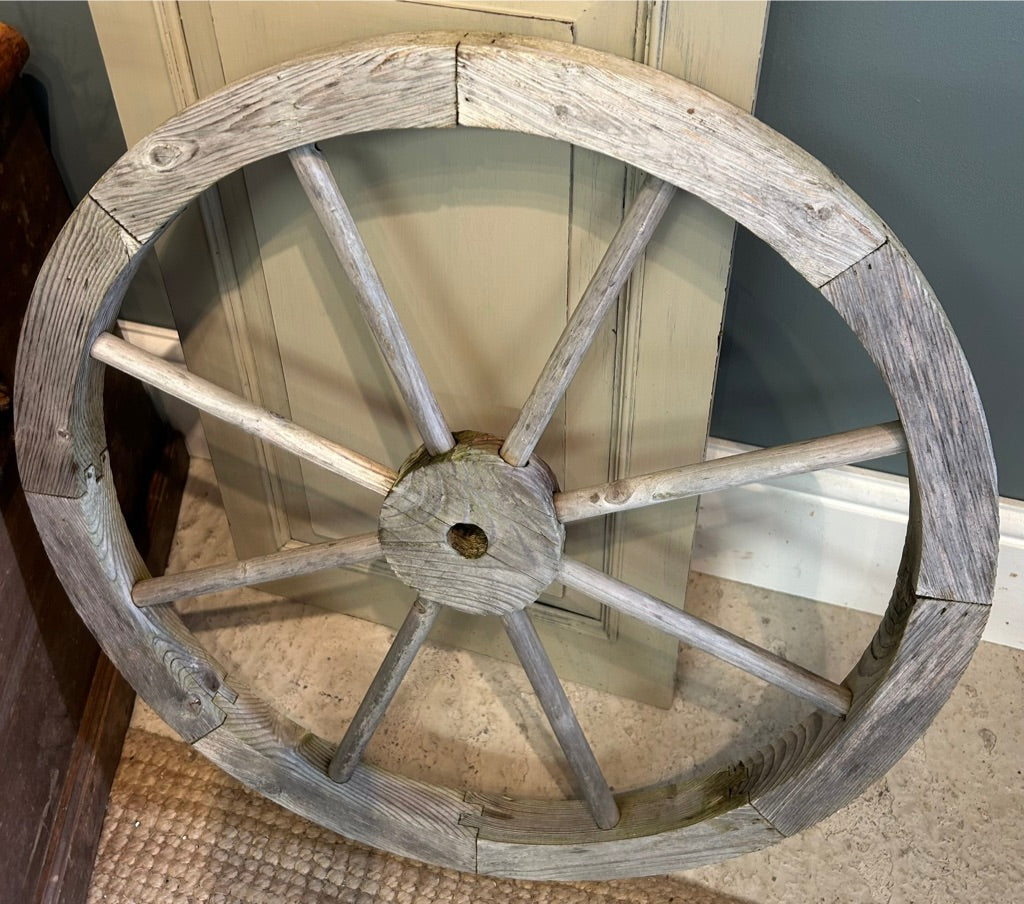 Vintage Rustic Wooden Reclaimed Wheel