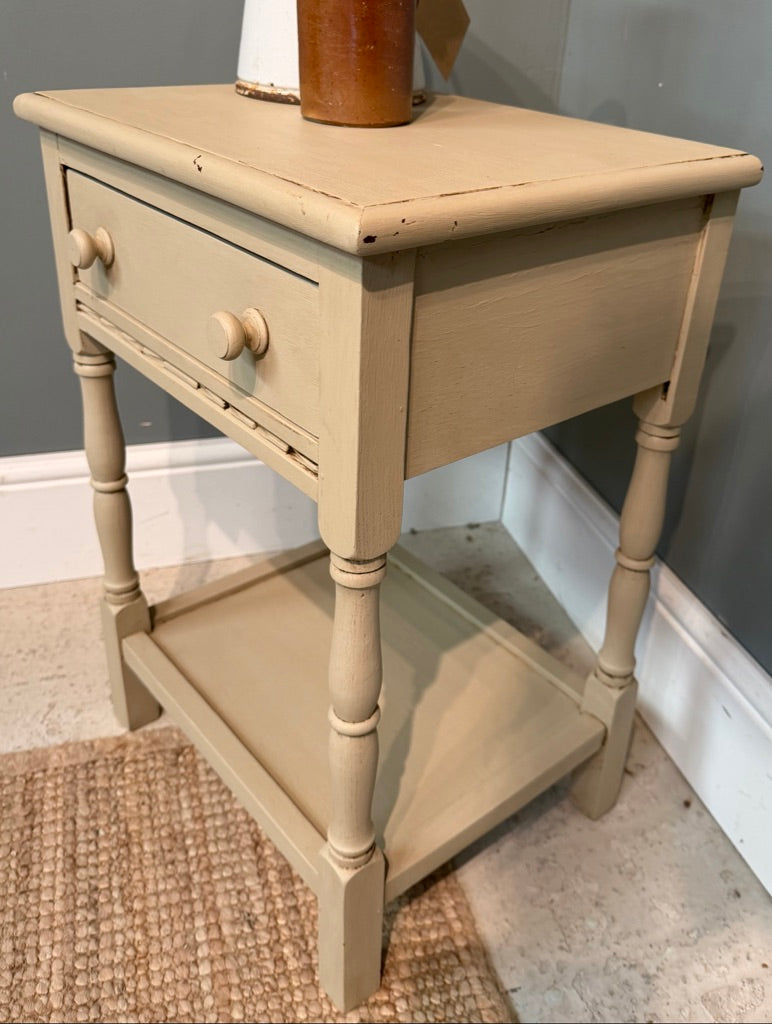 Vintage Painted Side Table / Bedside