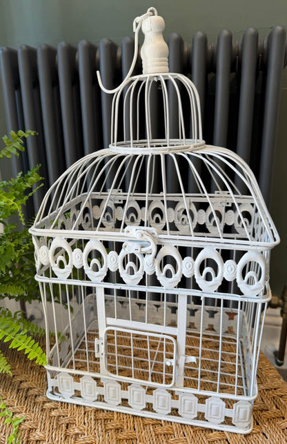 Vintage Style Shabby Bird Cage - Perfect for hanging a plant