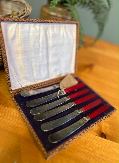 Vintage Butter Knife Set - Boxed