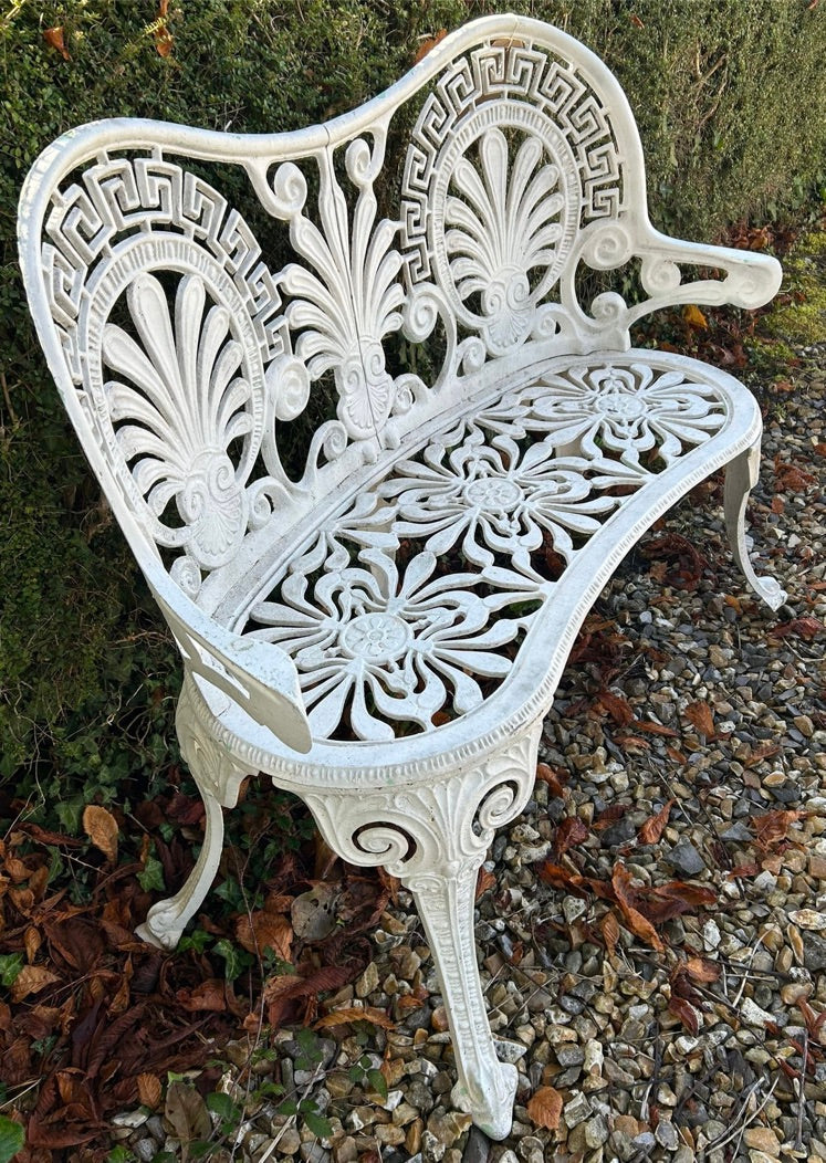 Pretty Vintage Ornate Garden Bench