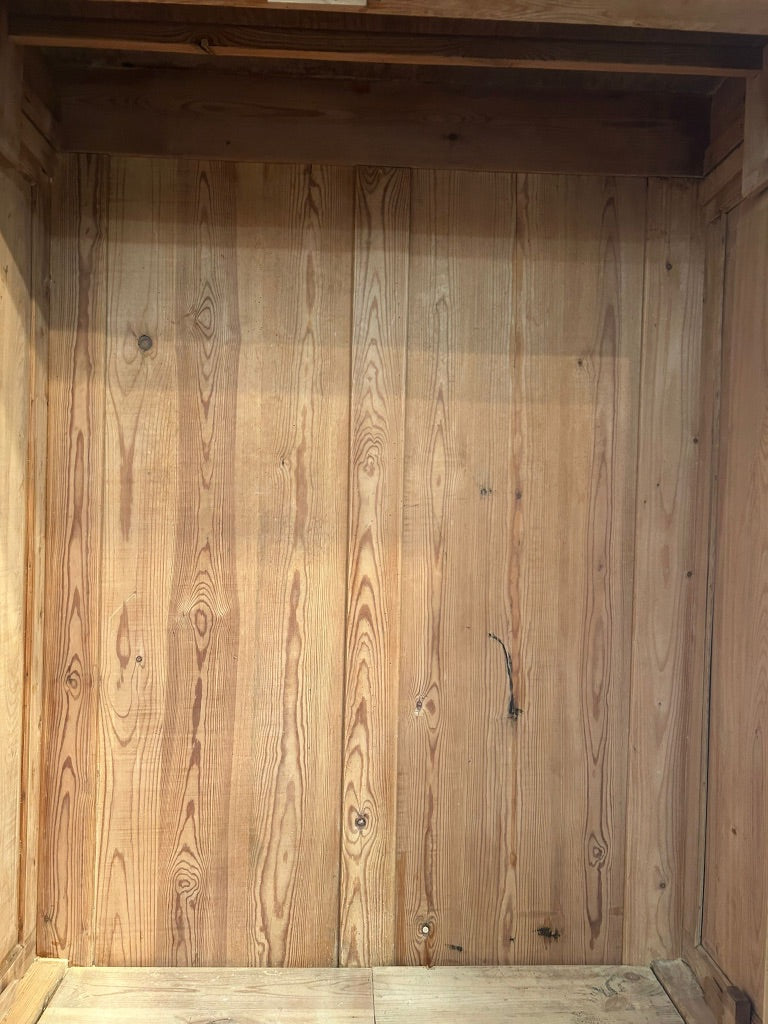 Antique Pine Wardrobe Armoire